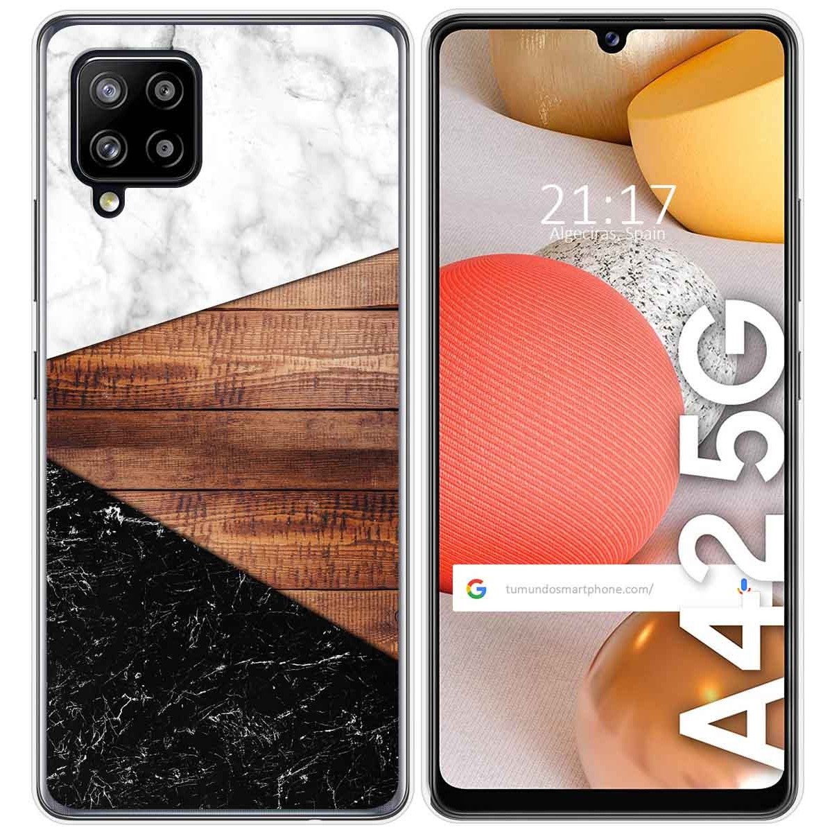 Funda Gel Tpu para Samsung Galaxy A42 5G diseño Mármol 11 Dibujos