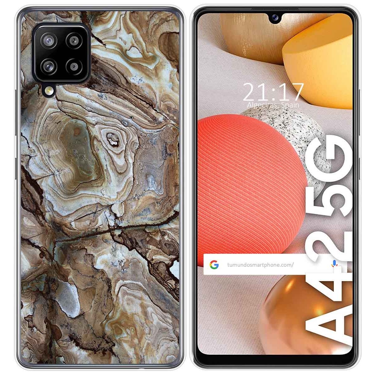 Funda Gel Tpu para Samsung Galaxy A42 5G diseño Mármol 14 Dibujos