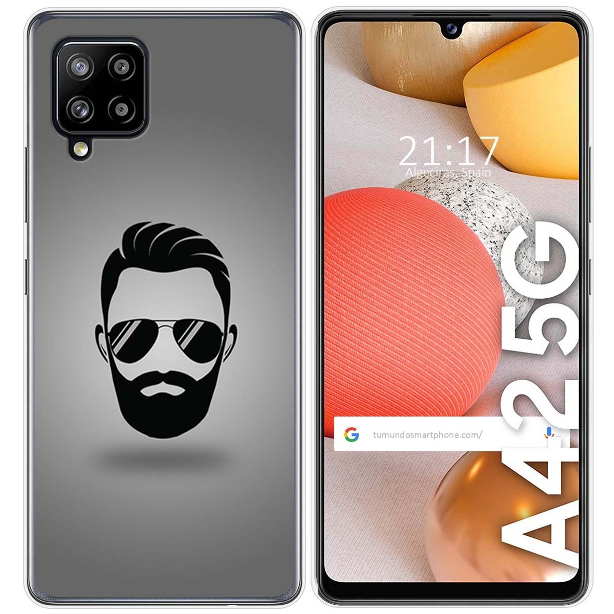 Funda Gel Tpu para Samsung Galaxy A42 5G diseño Barba Dibujos