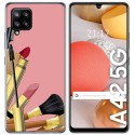 Funda Gel Tpu para Samsung Galaxy A42 5G diseño Brochas Dibujos