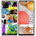 Funda Gel Tpu para Samsung Galaxy A42 5G diseño Comic Dibujos