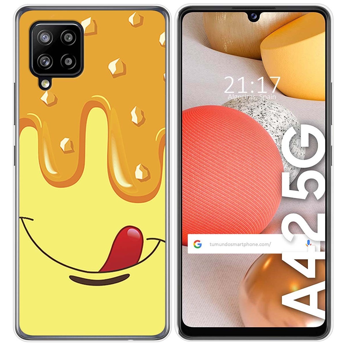 Funda Gel Tpu para Samsung Galaxy A42 5G diseño Helado Vainilla Dibujos