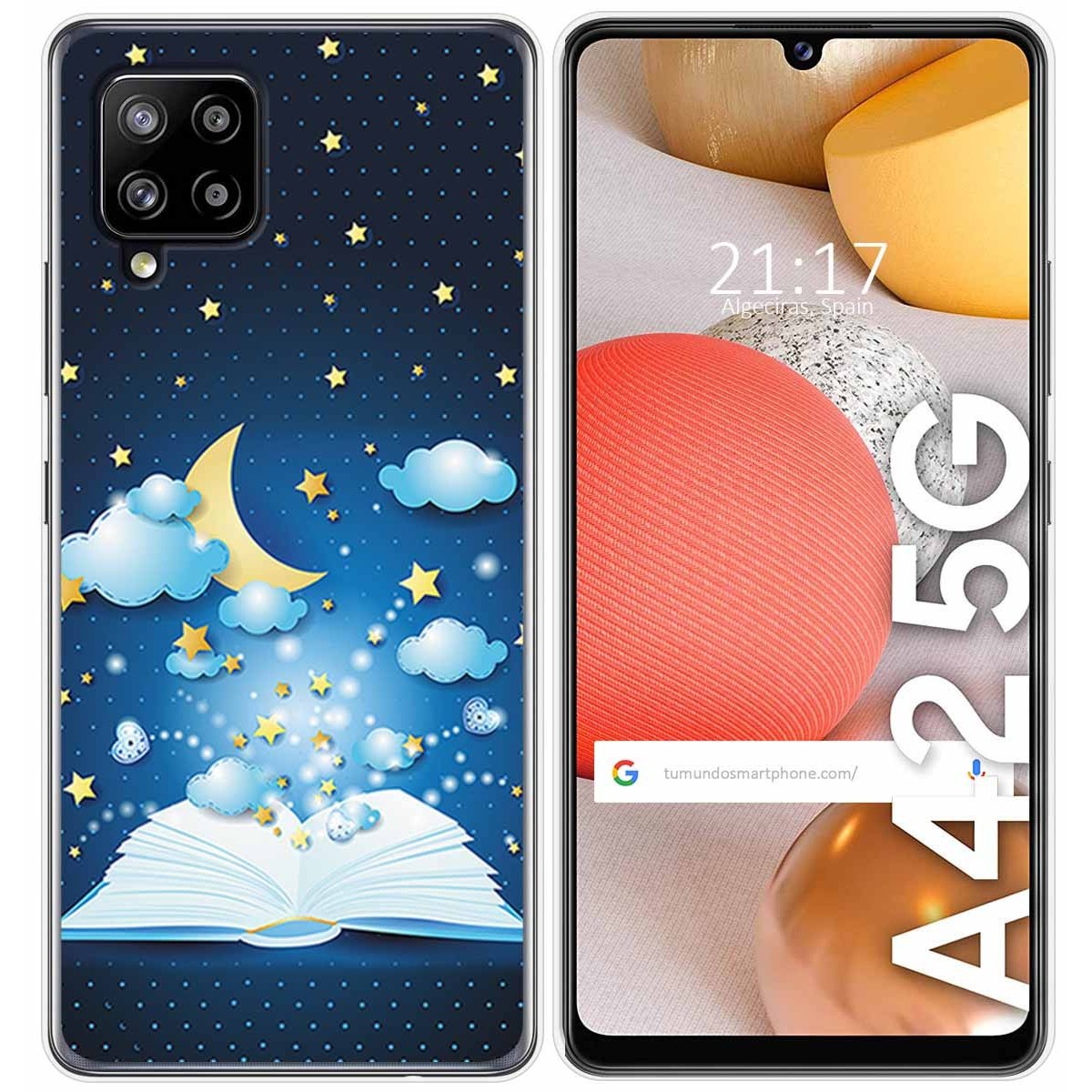 Funda Gel Tpu para Samsung Galaxy A42 5G diseño Libro Cuentos Dibujos