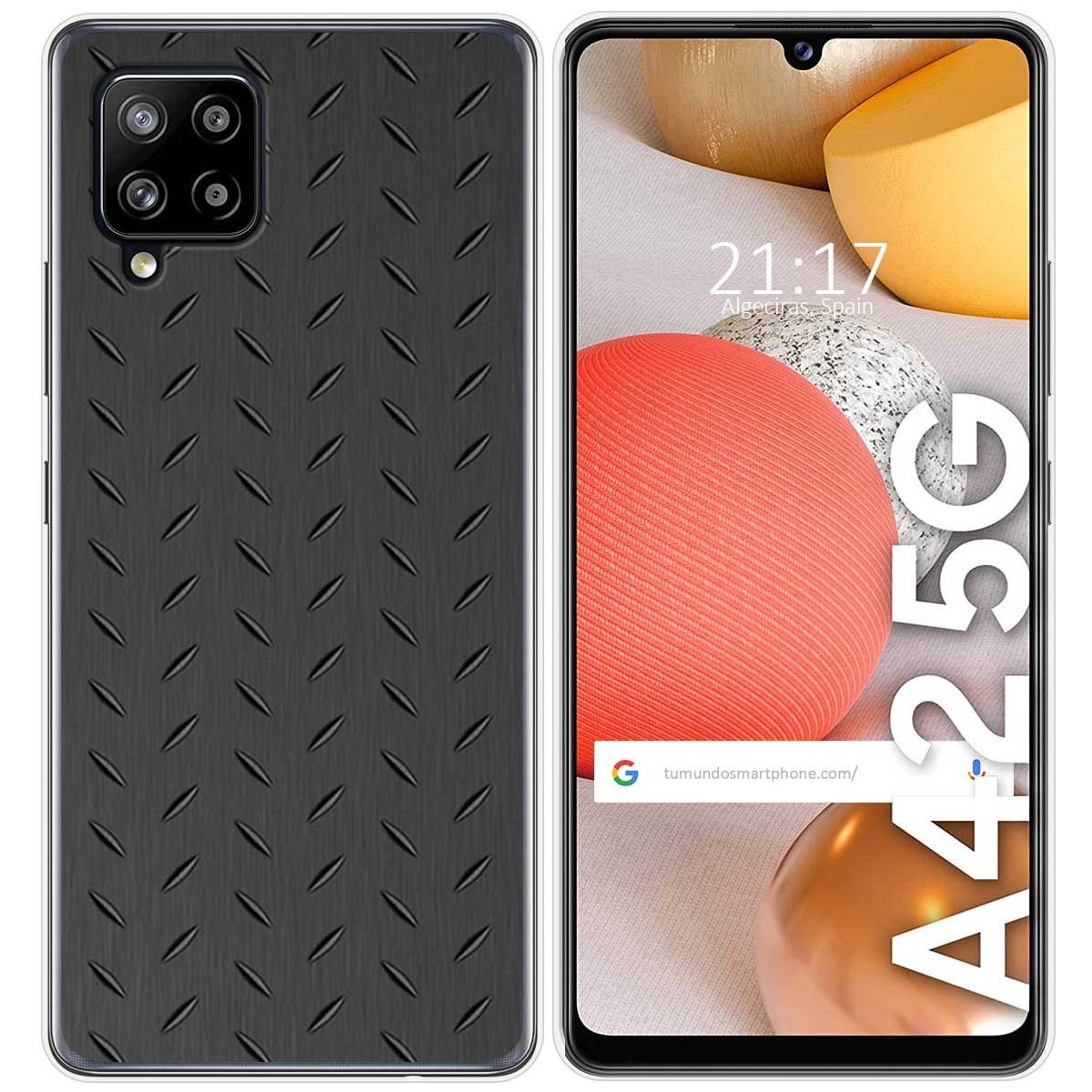 Funda Gel Tpu para Samsung Galaxy A42 5G diseño Metal Dibujos