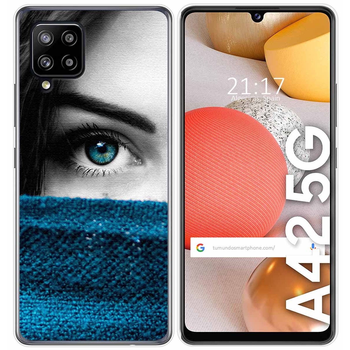 Funda Gel Tpu para Samsung Galaxy A42 5G diseño Ojo Dibujos