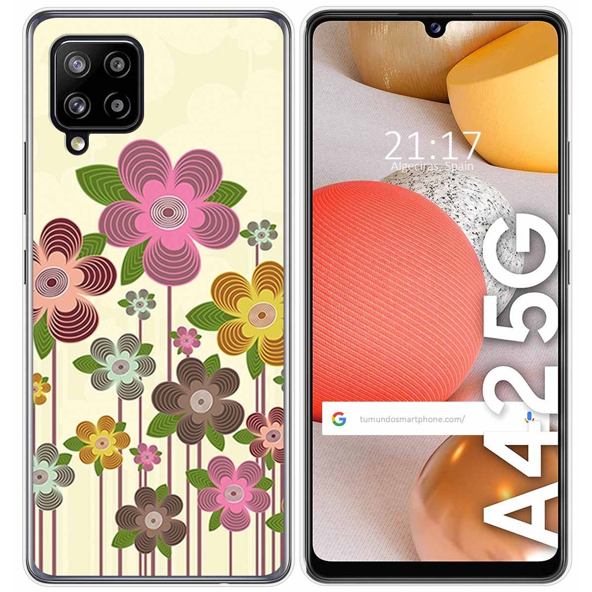 Funda Gel Tpu para Samsung Galaxy A42 5G diseño Primavera En Flor Dibujos