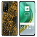 Funda Gel Transparente para Xiaomi Mi 10T / 10T Pro diseño Hojas Dibujos
