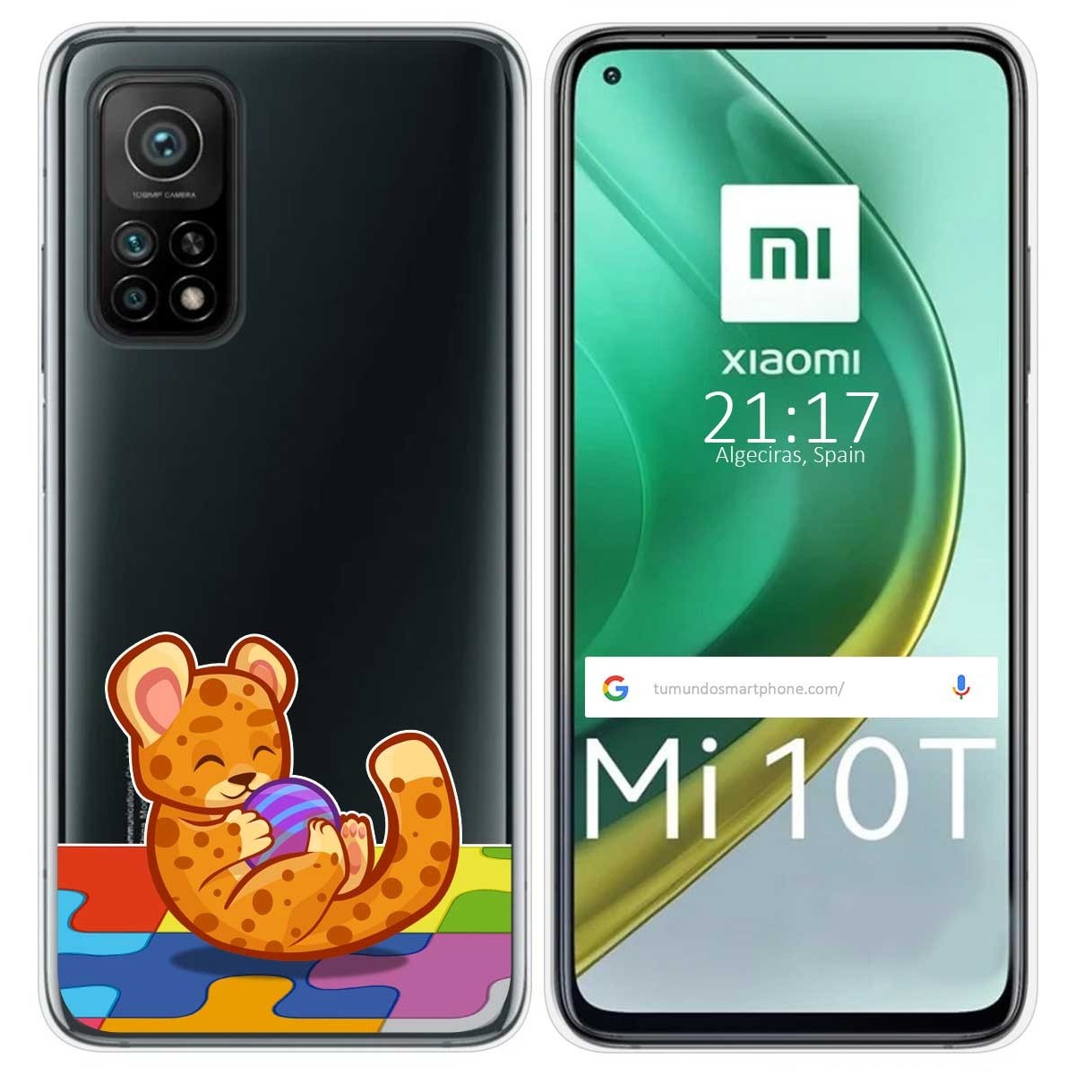 Funda Gel Transparente para Xiaomi Mi 10T / 10T Pro diseño Leopardo Dibujos