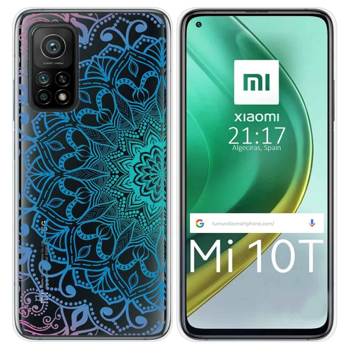Funda Gel Transparente para Xiaomi Mi 10T / 10T Pro diseño Mandala Dibujos
