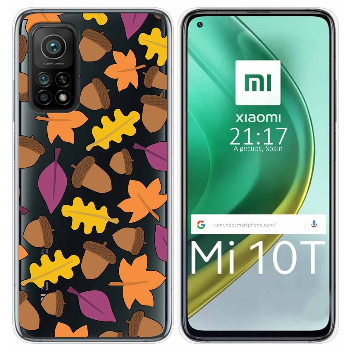 Funda Gel Transparente para Xiaomi Mi 10T / 10T Pro diseño Otoño Dibujos
