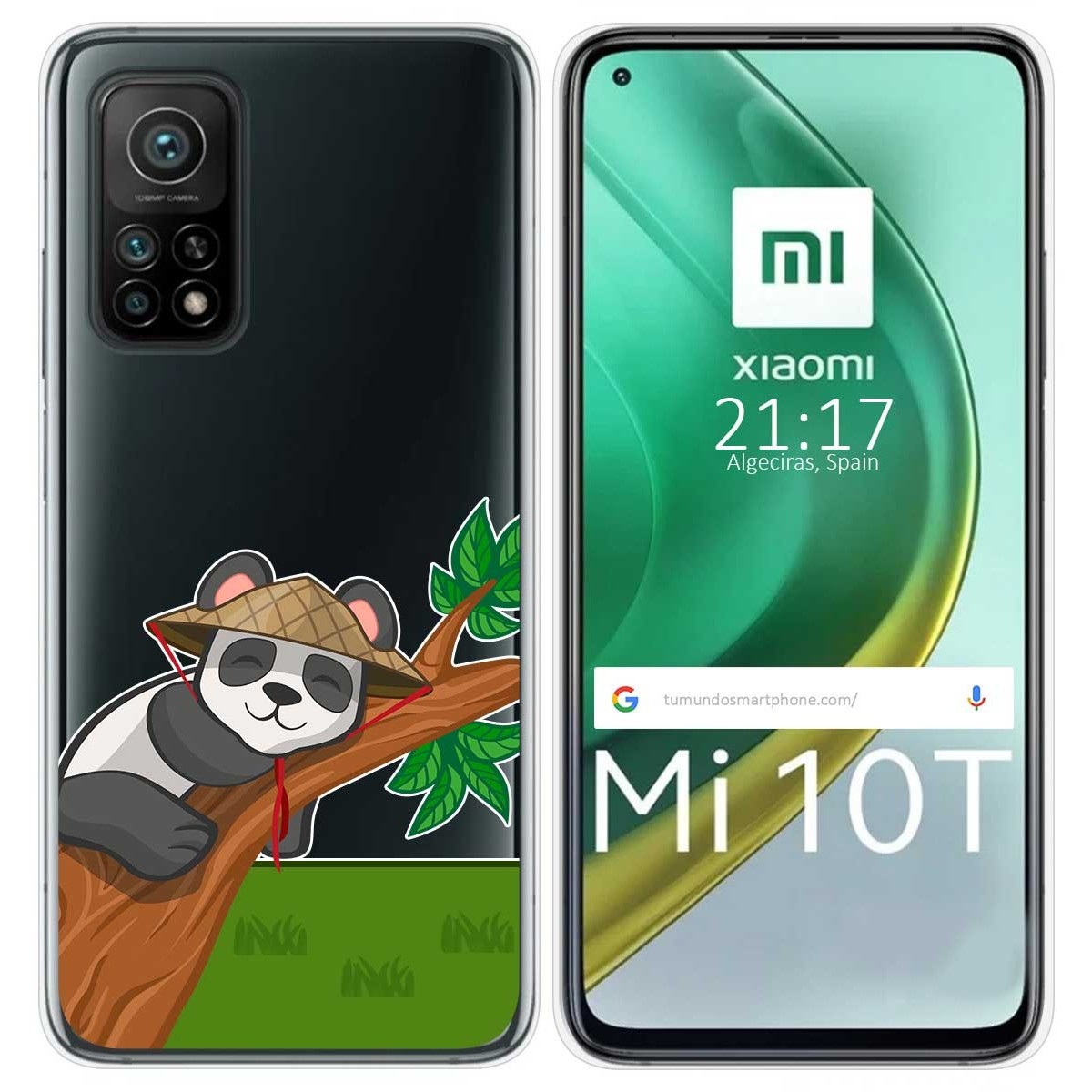 Funda Gel Transparente para Xiaomi Mi 10T / 10T Pro diseño Panda Dibujos