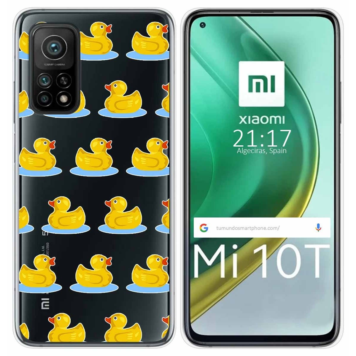 Funda Gel Transparente para Xiaomi Mi 10T / 10T Pro diseño Pato Dibujos