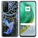 Funda Gel Transparente para Xiaomi Mi 10T / 10T Pro diseño Plumas Dibujos