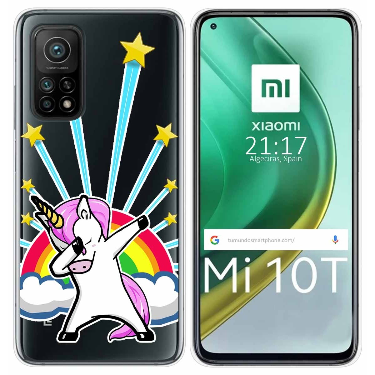 Funda Gel Transparente para Xiaomi Mi 10T / 10T Pro diseño Unicornio Dibujos