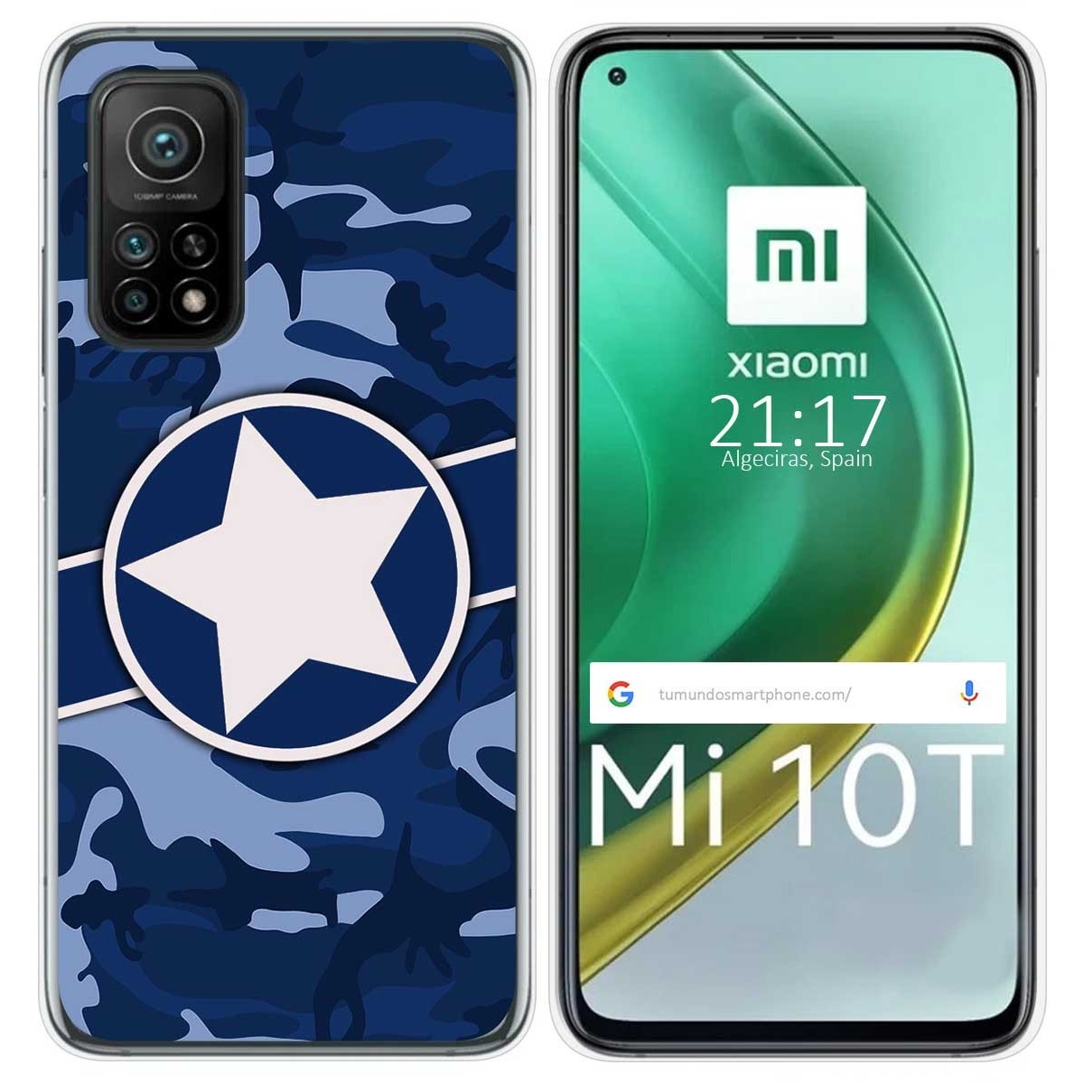 Funda Gel Tpu para Xiaomi Mi 10T / 10T Pro diseño Camuflaje 03 Dibujos