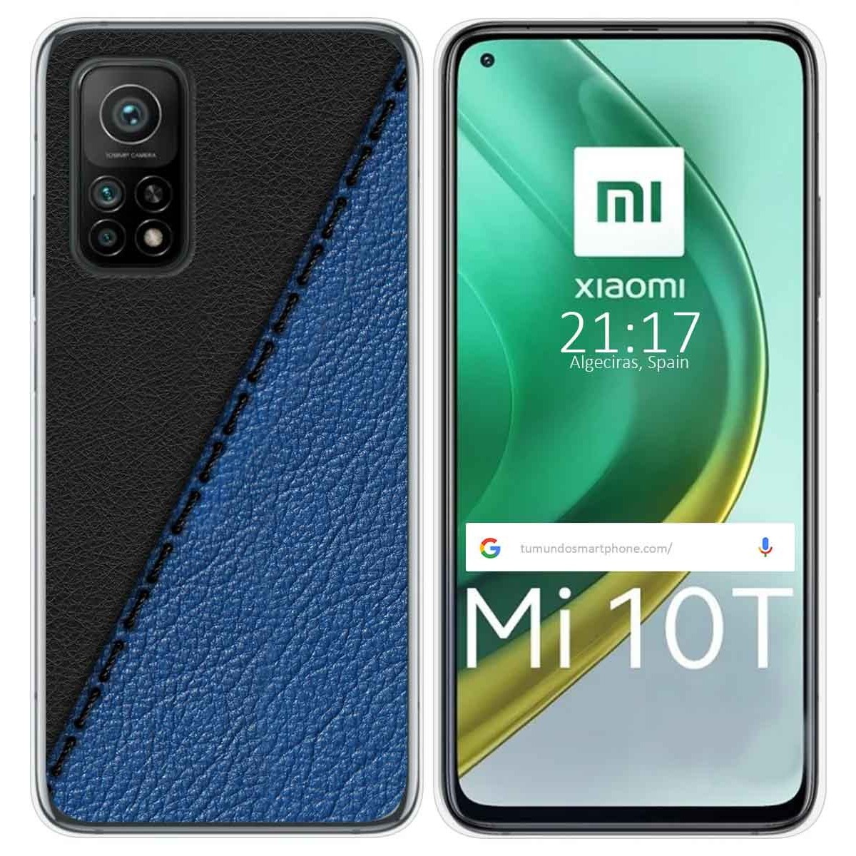 Funda Gel Tpu para Xiaomi Mi 10T / 10T Pro diseño Cuero 02 Dibujos