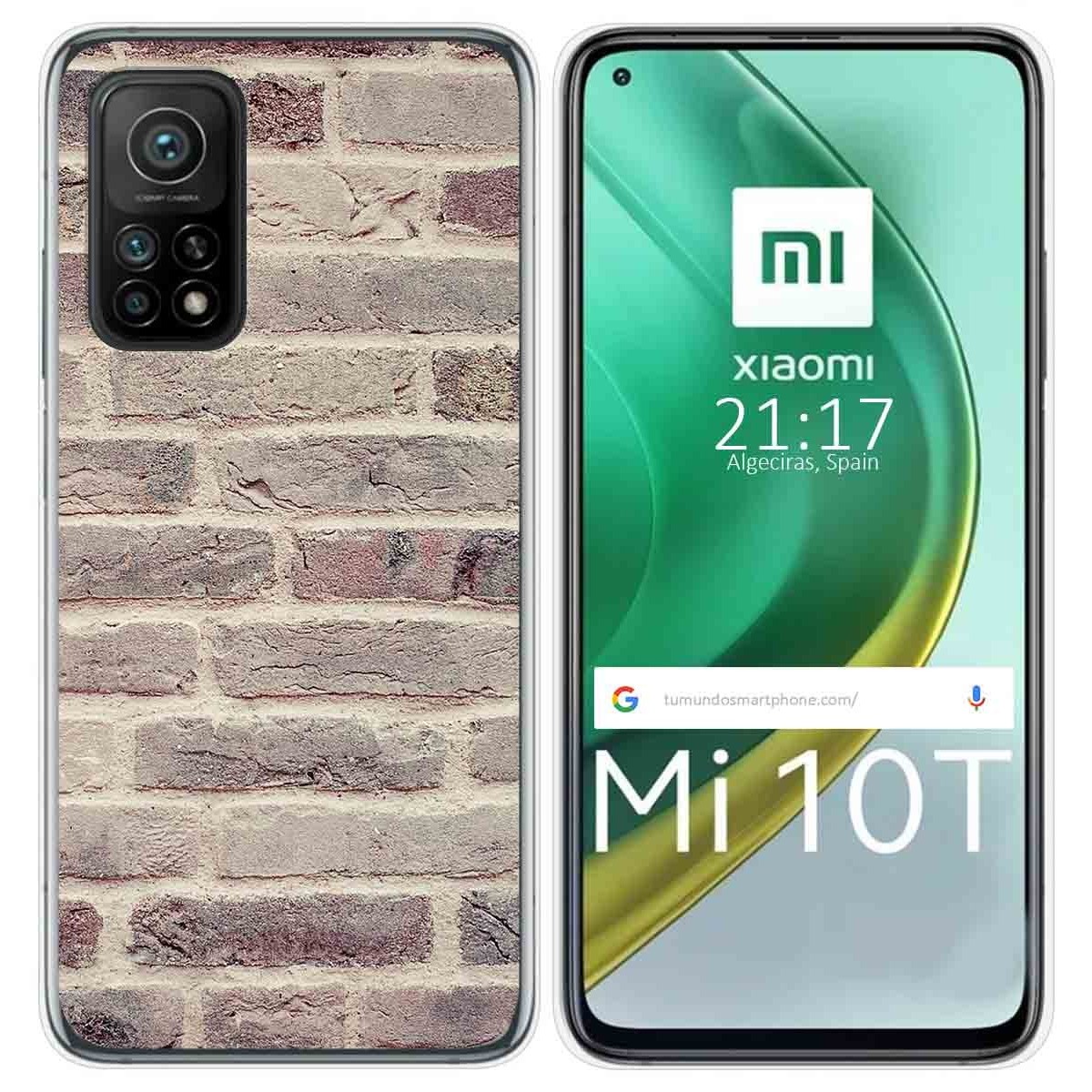 Funda Gel Tpu para Xiaomi Mi 10T / 10T Pro diseño Ladrillo 01 Dibujos