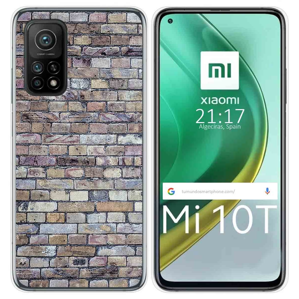 Funda Gel Tpu para Xiaomi Mi 10T / 10T Pro diseño Ladrillo 02 Dibujos