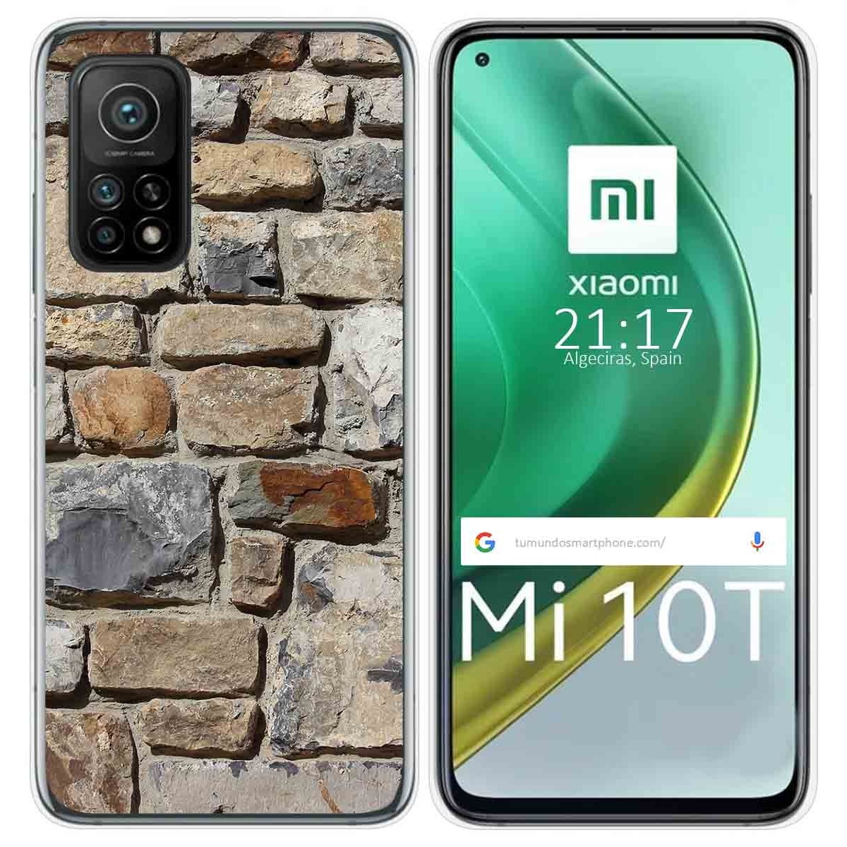 Funda Gel Tpu para Xiaomi Mi 10T / 10T Pro diseño Ladrillo 03 Dibujos