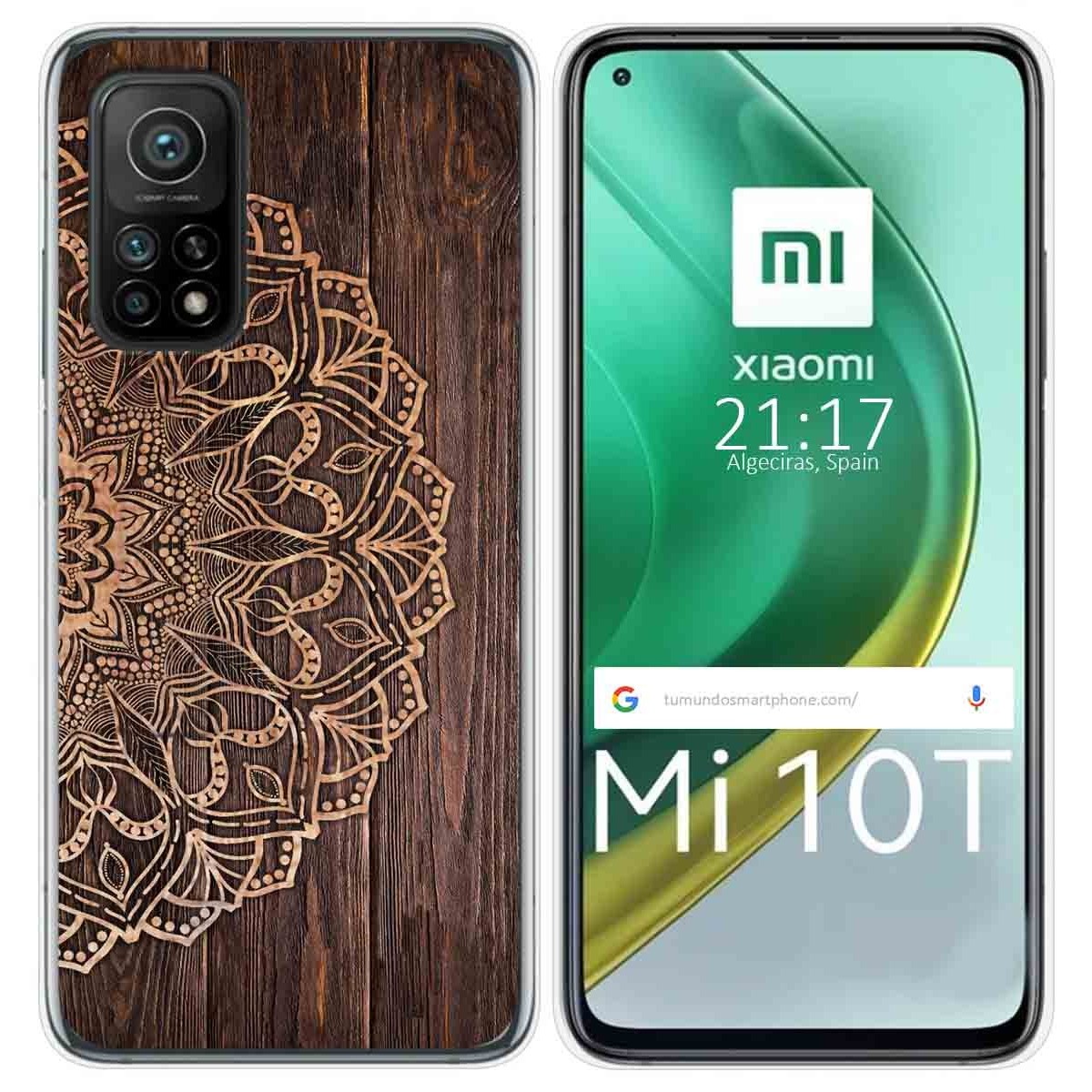 Funda Gel Tpu para Xiaomi Mi 10T / 10T Pro diseño Madera 06 Dibujos