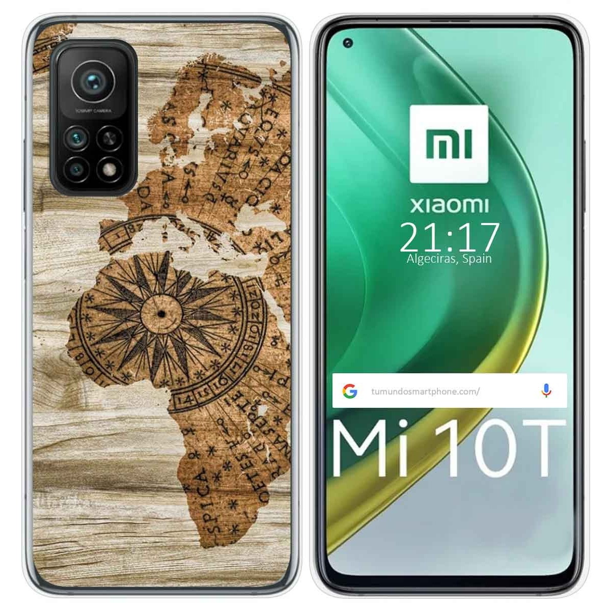 Funda Gel Tpu para Xiaomi Mi 10T / 10T Pro diseño Madera 07 Dibujos