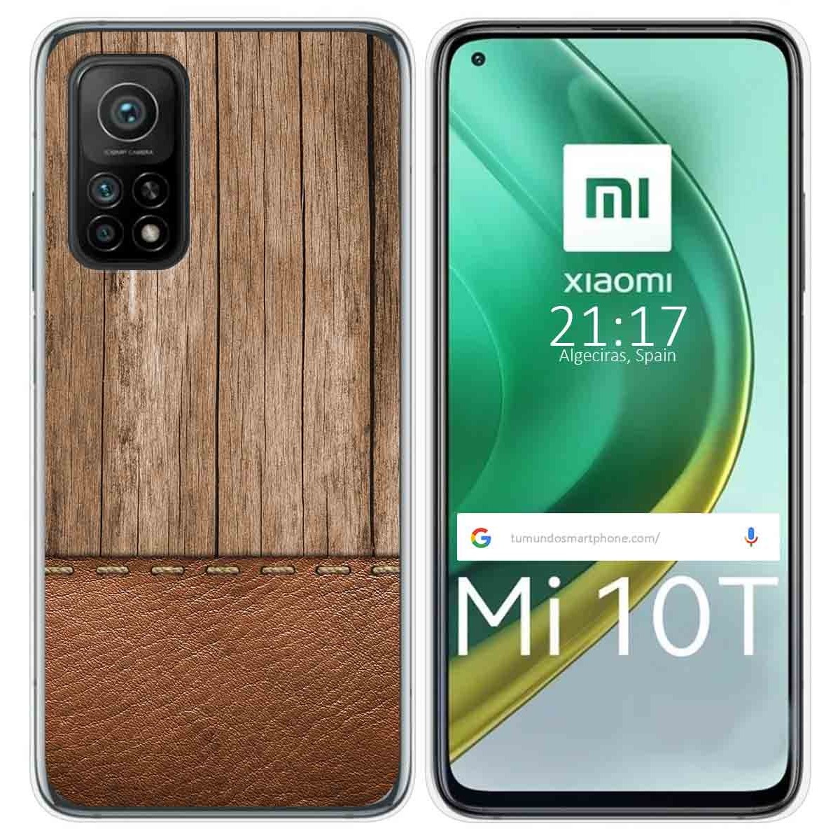 Funda Gel Tpu para Xiaomi Mi 10T / 10T Pro diseño Madera 09 Dibujos