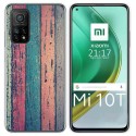 Funda Gel Tpu para Xiaomi Mi 10T / 10T Pro diseño Madera 10 Dibujos