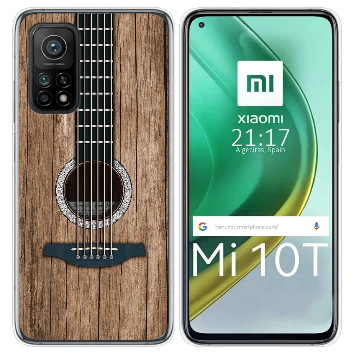 Funda Gel Tpu para Xiaomi Mi 10T / 10T Pro diseño Madera 11 Dibujos