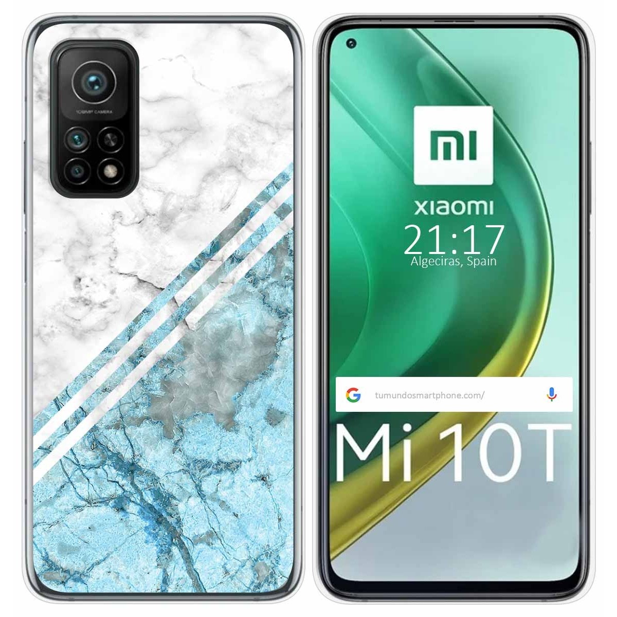 Funda Gel Tpu para Xiaomi Mi 10T / 10T Pro diseño Mármol 02 Dibujos