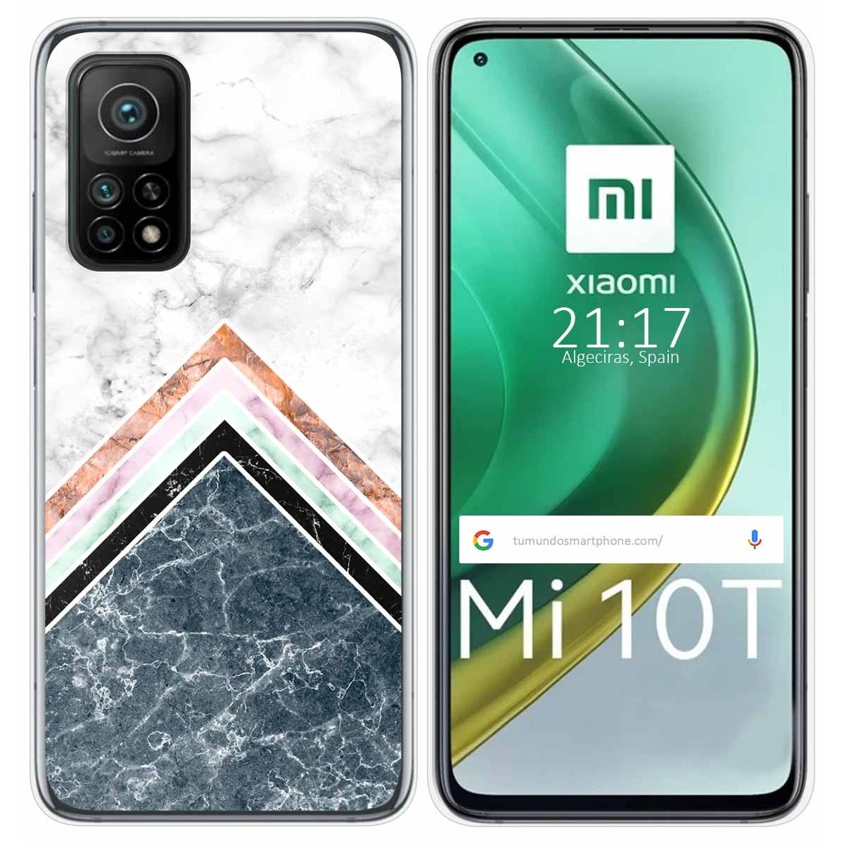 Funda Gel Tpu para Xiaomi Mi 10T / 10T Pro diseño Mármol 05 Dibujos