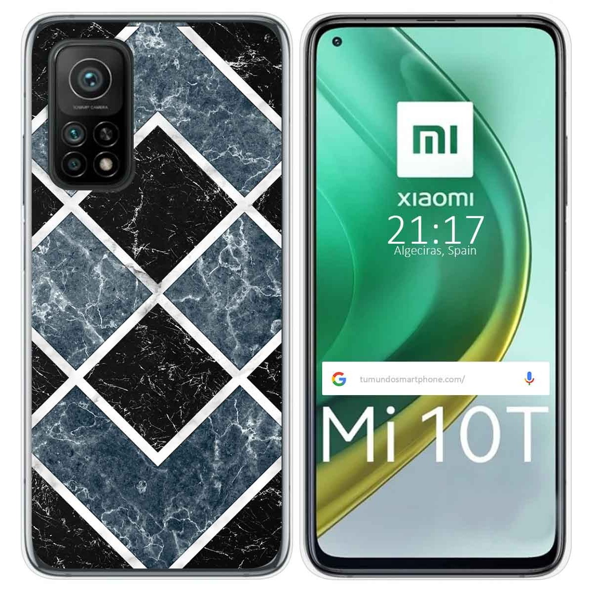 Funda Gel Tpu para Xiaomi Mi 10T / 10T Pro diseño Mármol 06 Dibujos