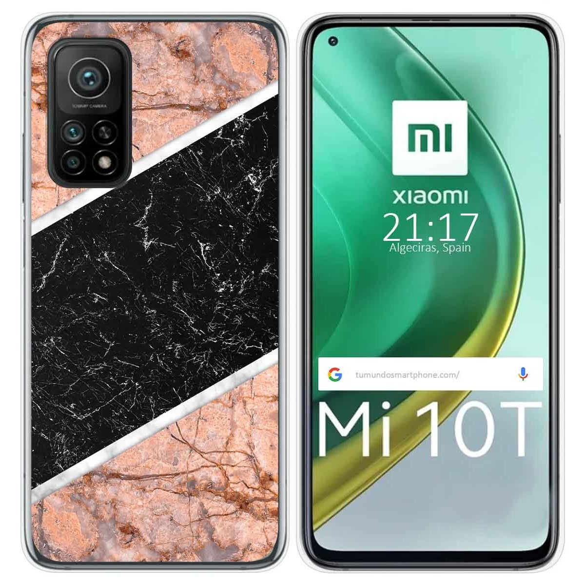 Funda Gel Tpu para Xiaomi Mi 10T / 10T Pro diseño Mármol 07 Dibujos