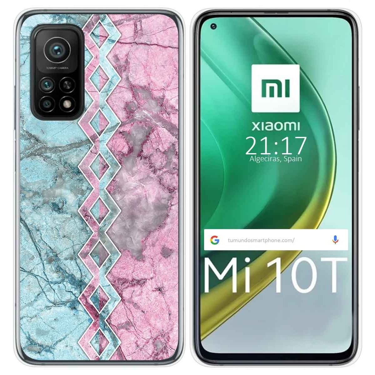 Funda Gel Tpu para Xiaomi Mi 10T / 10T Pro diseño Mármol 08 Dibujos