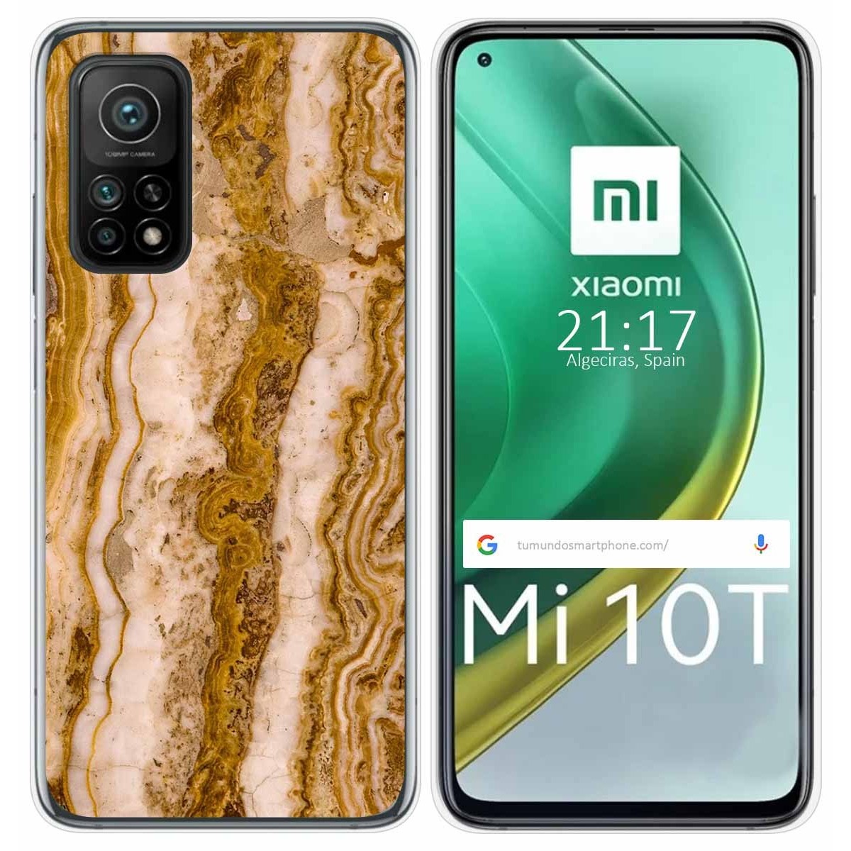Funda Gel Tpu para Xiaomi Mi 10T / 10T Pro diseño Mármol 10 Dibujos