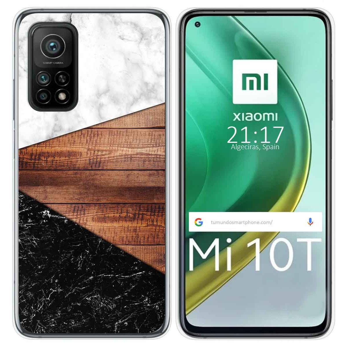 Funda Gel Tpu para Xiaomi Mi 10T / 10T Pro diseño Mármol 11 Dibujos