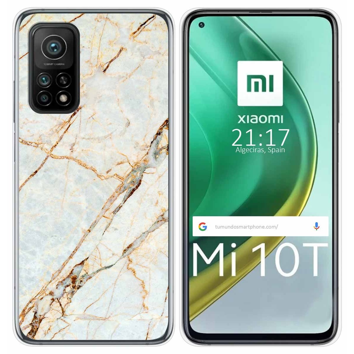 Funda Gel Tpu para Xiaomi Mi 10T / 10T Pro diseño Mármol 13 Dibujos