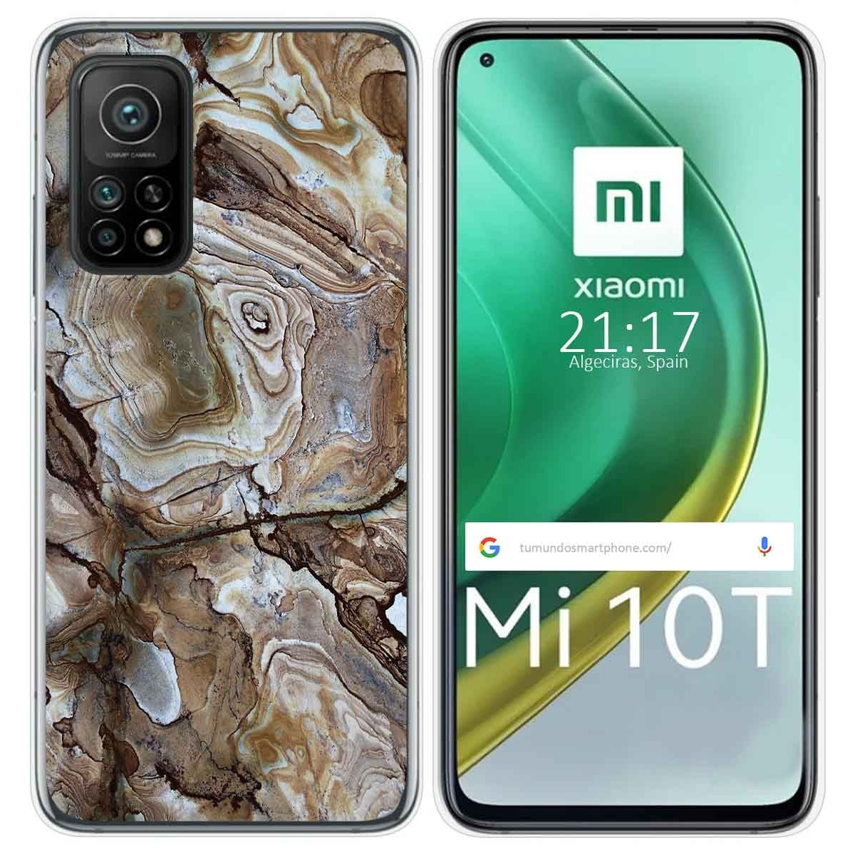 Funda Gel Tpu para Xiaomi Mi 10T / 10T Pro diseño Mármol 14 Dibujos