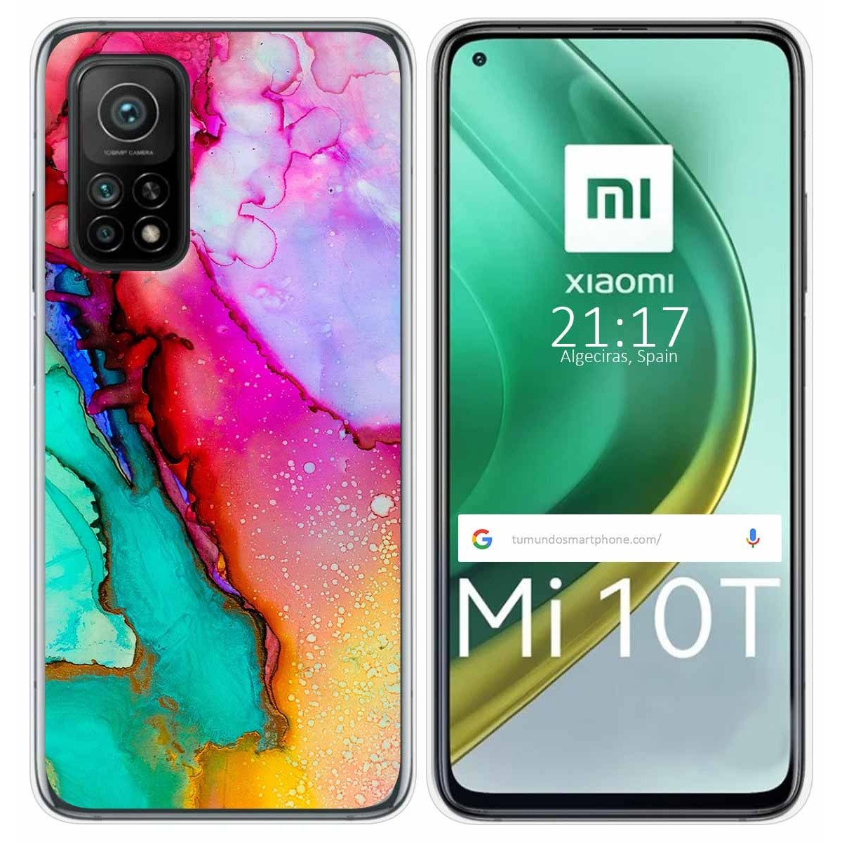 Funda Gel Tpu para Xiaomi Mi 10T / 10T Pro diseño Mármol 15 Dibujos
