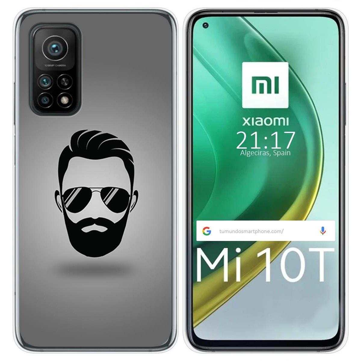 Funda Gel Tpu para Xiaomi Mi 10T / 10T Pro diseño Barba Dibujos