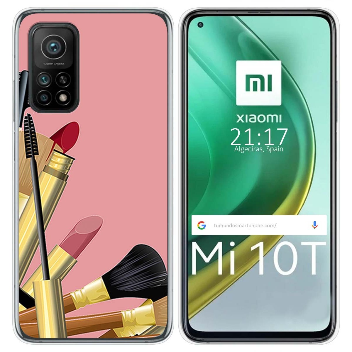 Funda Gel Tpu para Xiaomi Mi 10T / 10T Pro diseño Brochas Dibujos