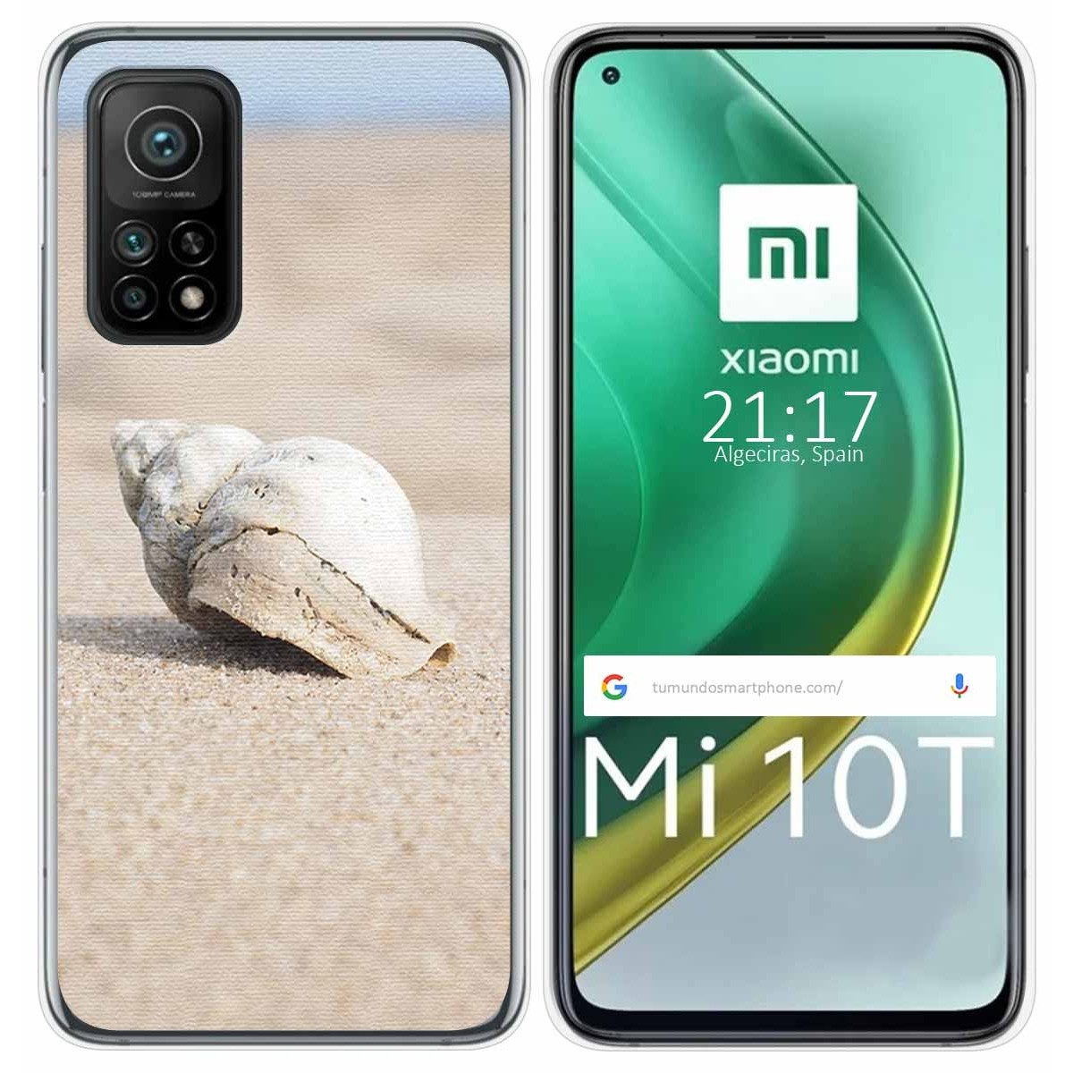 Funda Gel Tpu para Xiaomi Mi 10T / 10T Pro diseño Concha Dibujos