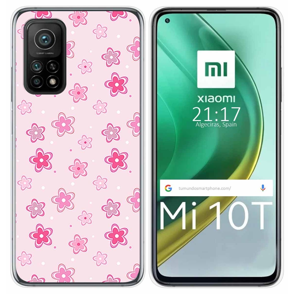 Funda Gel Tpu para Xiaomi Mi 10T / 10T Pro diseño Flores Dibujos
