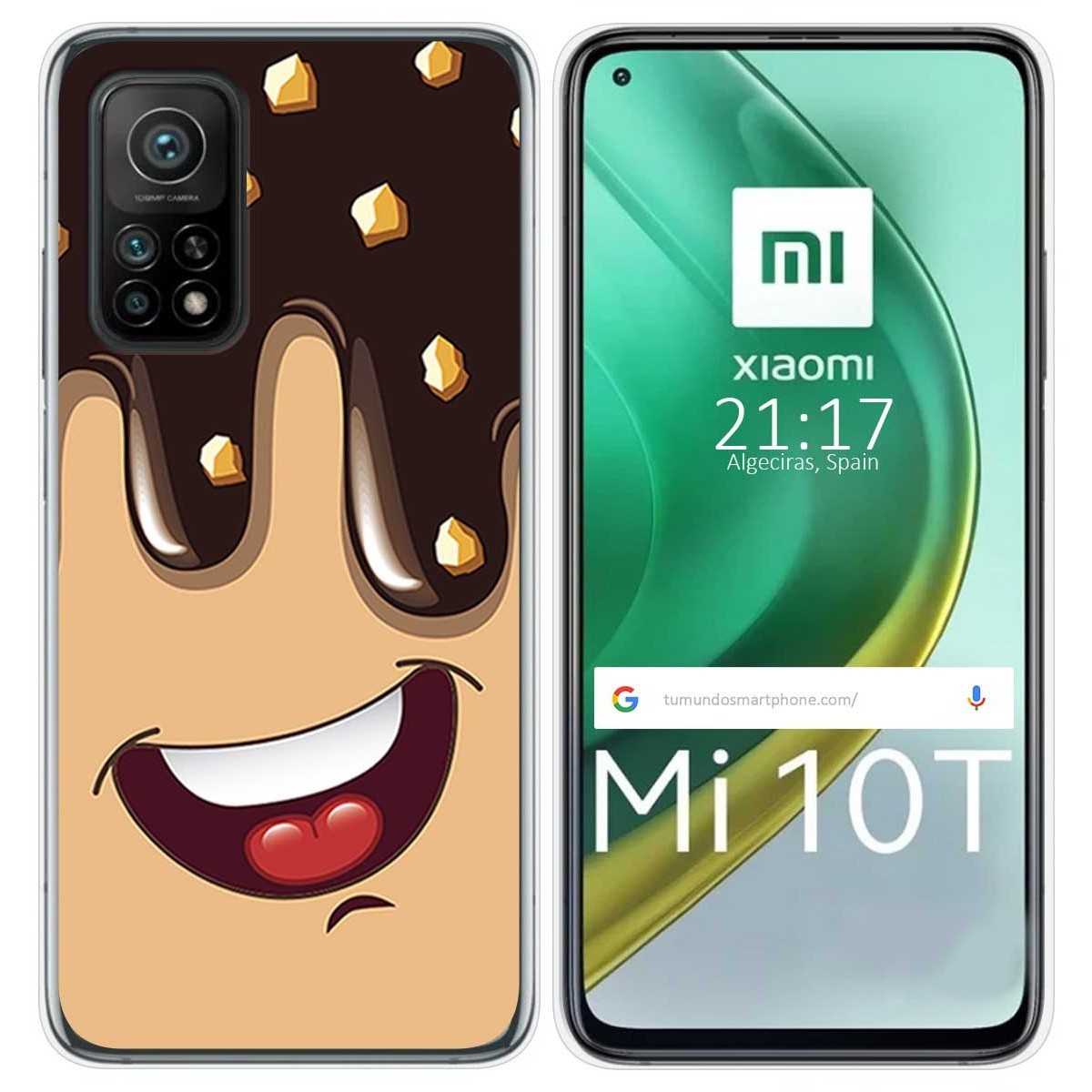 Funda Gel Tpu para Xiaomi Mi 10T / 10T Pro diseño Helado Chocolate Dibujos