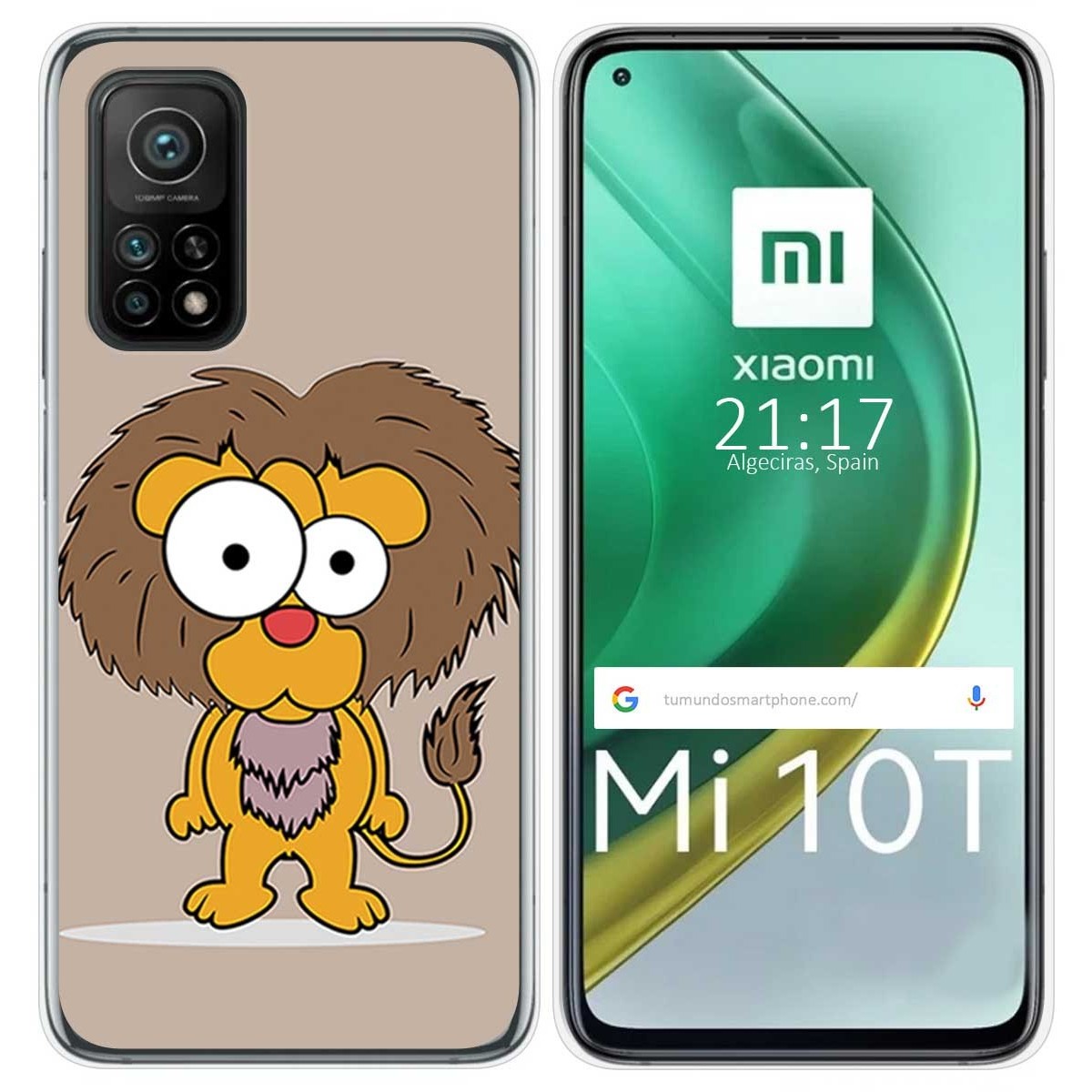 Funda Gel Tpu para Xiaomi Mi 10T / 10T Pro diseño Leon Dibujos