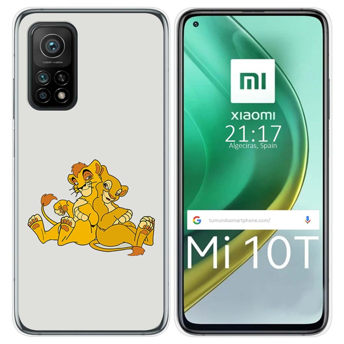 Funda Gel Tpu para Xiaomi Mi 10T / 10T Pro diseño Leones Dibujos