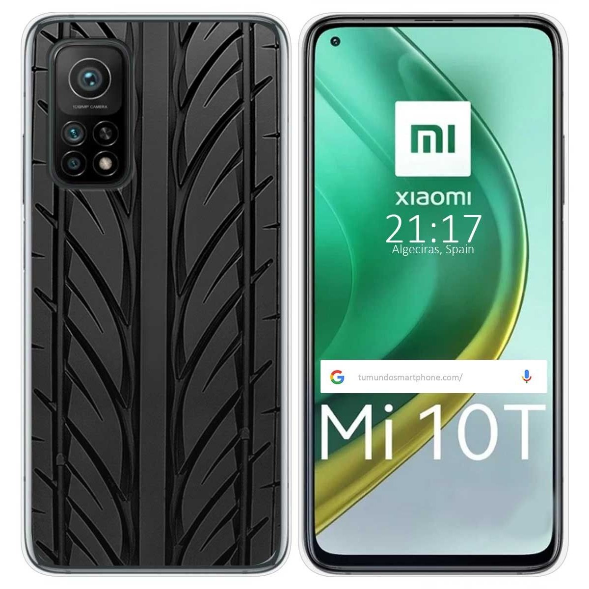 Funda Gel Tpu para Xiaomi Mi 10T / 10T Pro diseño Neumatico Dibujos