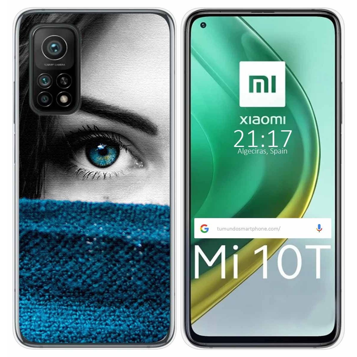 Funda Gel Tpu para Xiaomi Mi 10T / 10T Pro diseño Ojo Dibujos