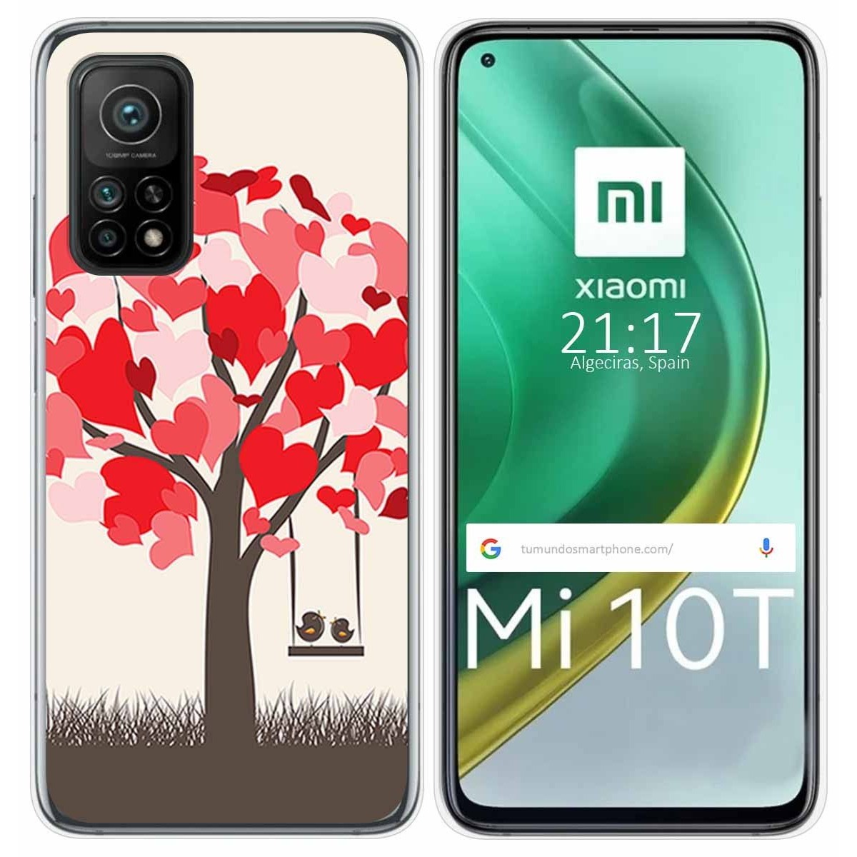 Funda Gel Tpu para Xiaomi Mi 10T / 10T Pro diseño Pajaritos Dibujos