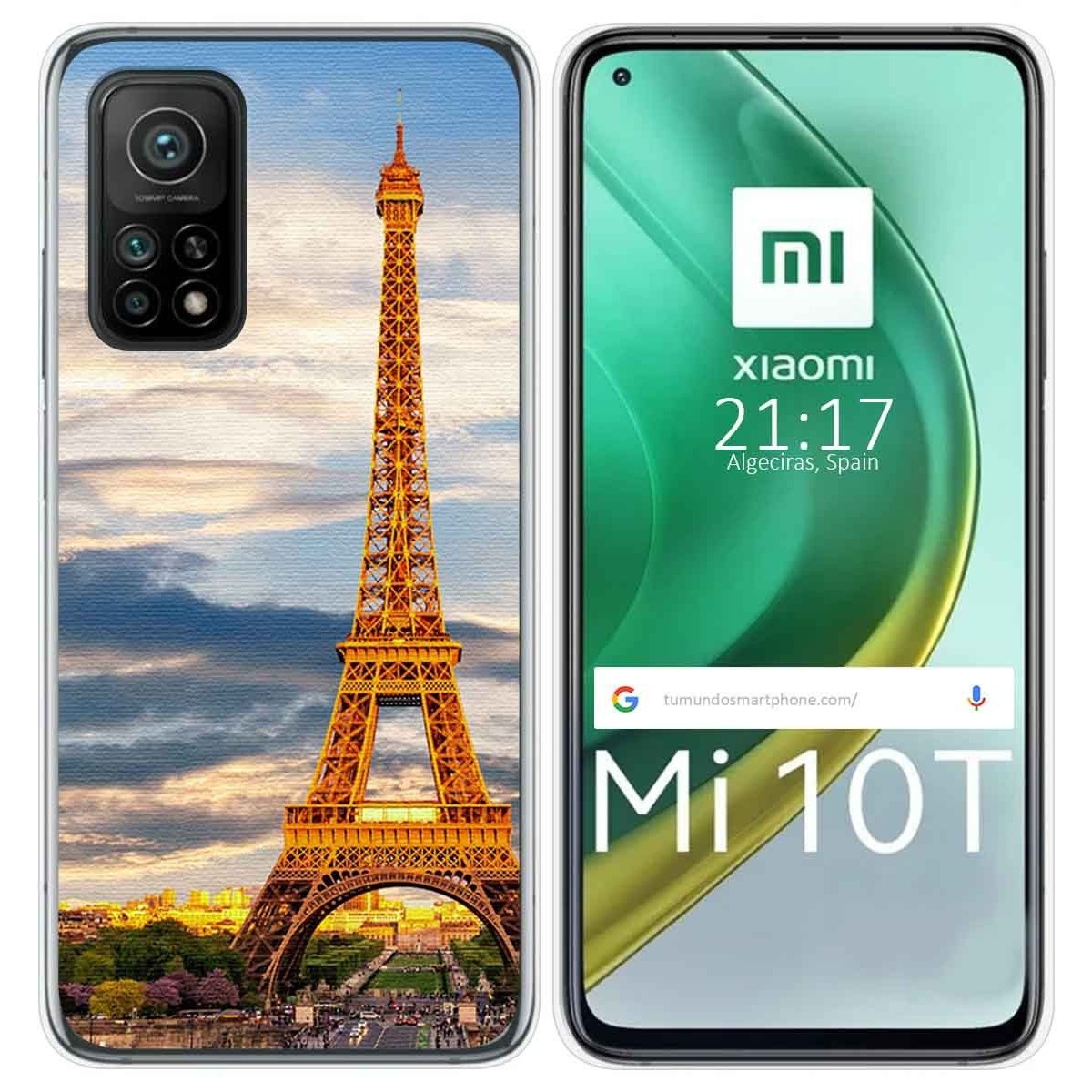 Funda Gel Tpu para Xiaomi Mi 10T / 10T Pro diseño Paris Dibujos