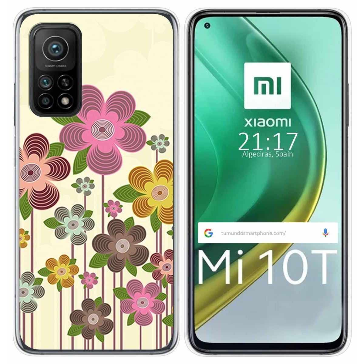 Funda Gel Tpu para Xiaomi Mi 10T / 10T Pro diseño Primavera En Flor Dibujos